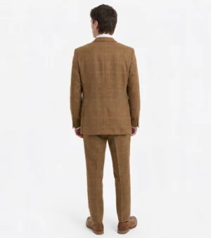 Shop the Bellington Tweed Pinstripe Brown Suit