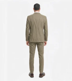 Shop the Bellington Tweed Textured Beige Suit