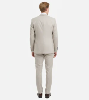 Shop the Eastford Polyester Check Cream Suit