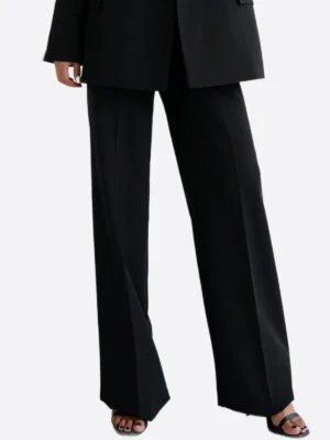 SuitsHeritage Women's Black Double Breasted Oversized 3 Piece Suit Pant