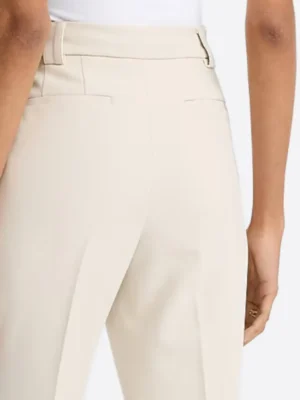 SuitsHeritage Women's Cream Straight Fit Pant Back