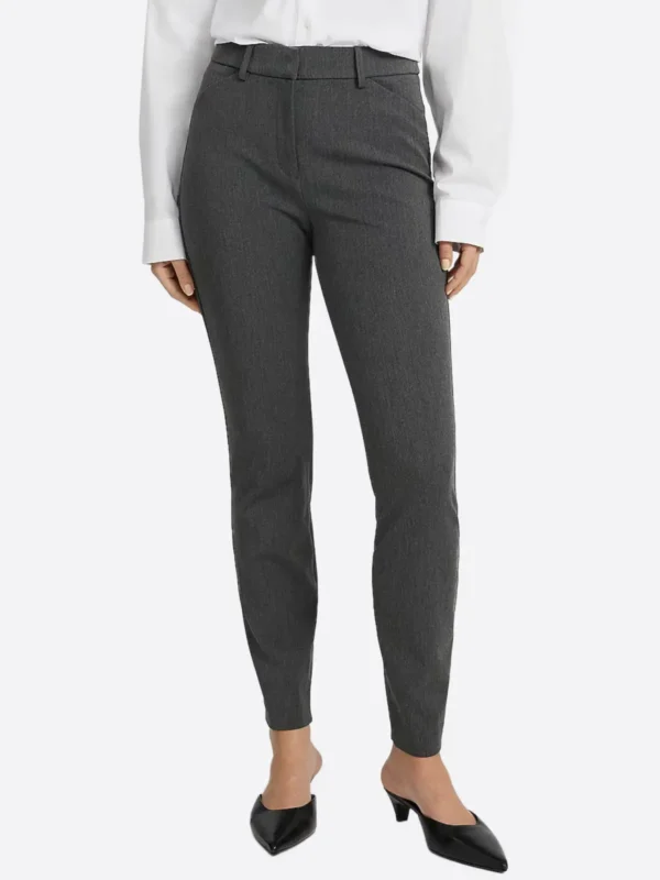 SuitsHeritage Women's Grey Skinny Fit Pant