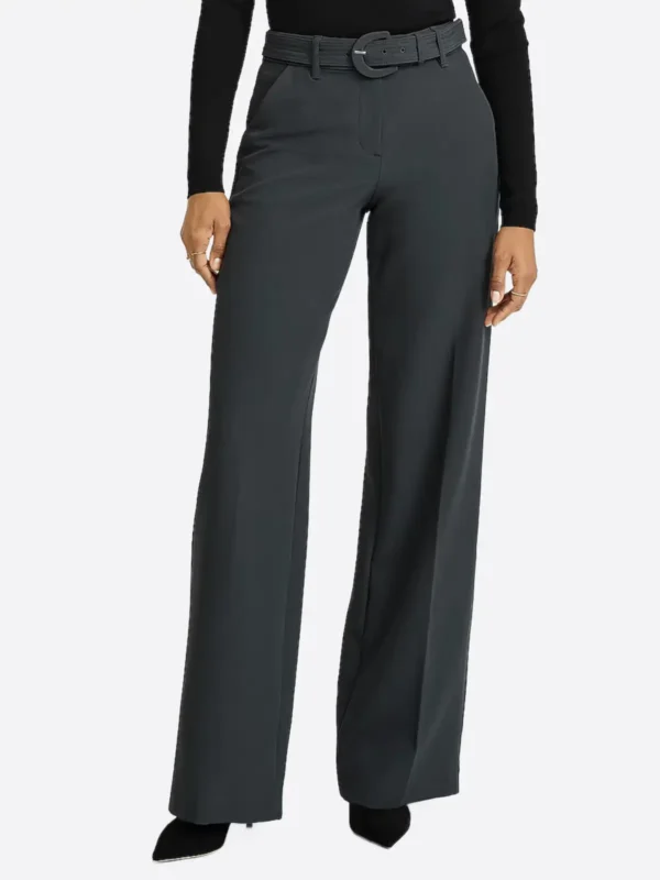 SuitsHeritage Women's Grey Tapered Trouser Pant