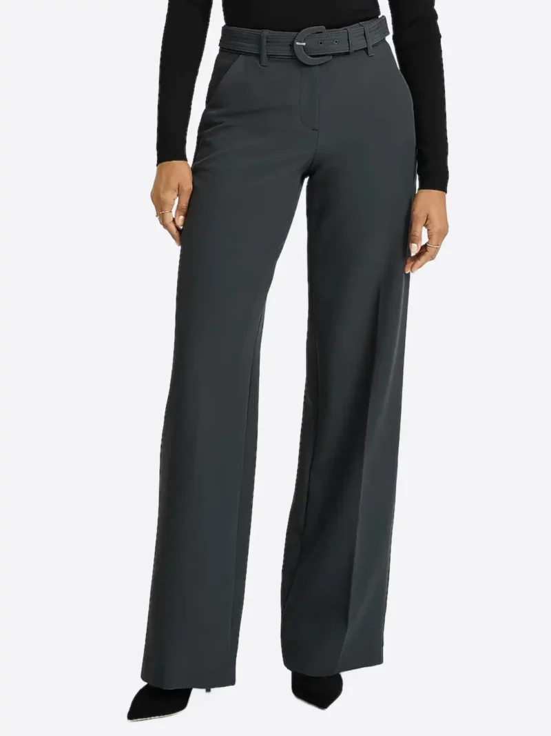 SuitsHeritage Women's Grey Tapered Trouser Pant