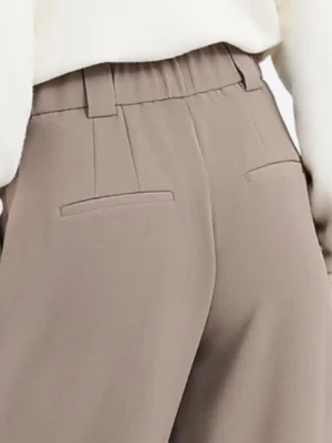 SuitsHeritage Women's Light Grey Oversized Trouser Pant Back