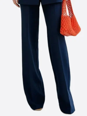 SuitsHeritage Women's Navy Double Breasted Oversized 3 Piece Suit Pant