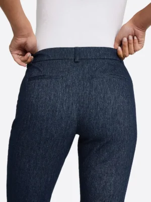 SuitsHeritage Women's Navy Straight Fit Pant Back