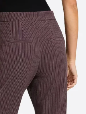 SuitsHeritage Women's Purple Straight Fit Pant Back