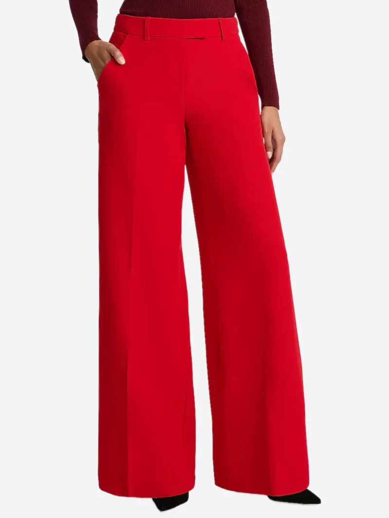 SuitsHeritage Women's Red Oversized Pant
