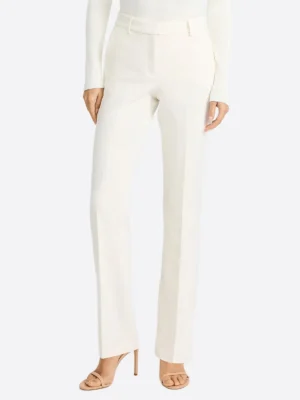 Women's White Straight Leg Pant