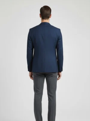 Shop The SuitsHeritage Men’s Solid Navy Blue Regular Fit Blazer