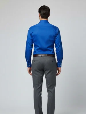 Shop The SuitsHeritage Men’s Solid Blue Formal Shirt