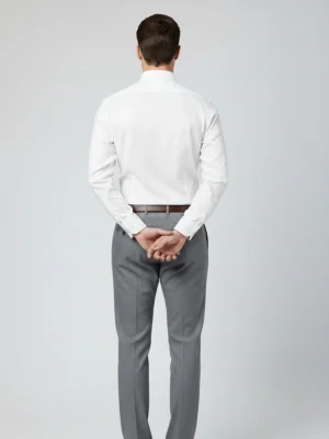 Shop The SuitsHeritage Men’s Solid White Formal Shirt