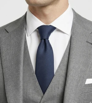 Eastford Polyester Check Grey Suit Collar