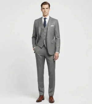 Eastford Polyester Check Grey Suit Front