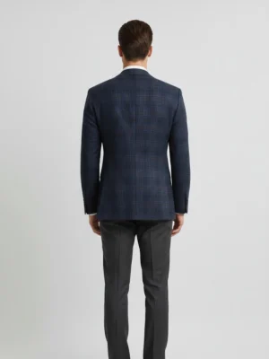 Shop The SuitsHeritage Men’s Check Navy Relaxed Fit Blazer