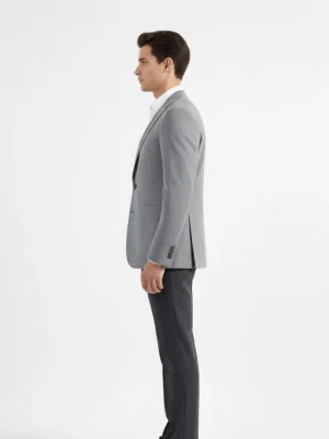 Shop The SuitsHeritage Men’s Solid Grey Regular Fit Blazer