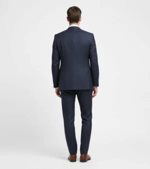 Shop the Eastford Polyester Check Dark Navy Suit