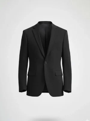 Suitheritage Men's Solid Black Regular fit Blazers