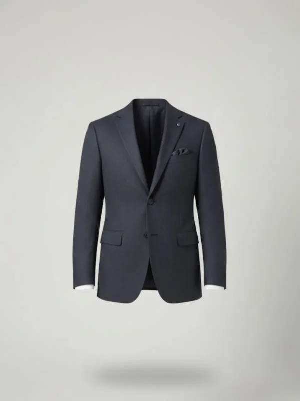 SuitsHeritage Men’s Check Dark Grey Regular Fits Blazer