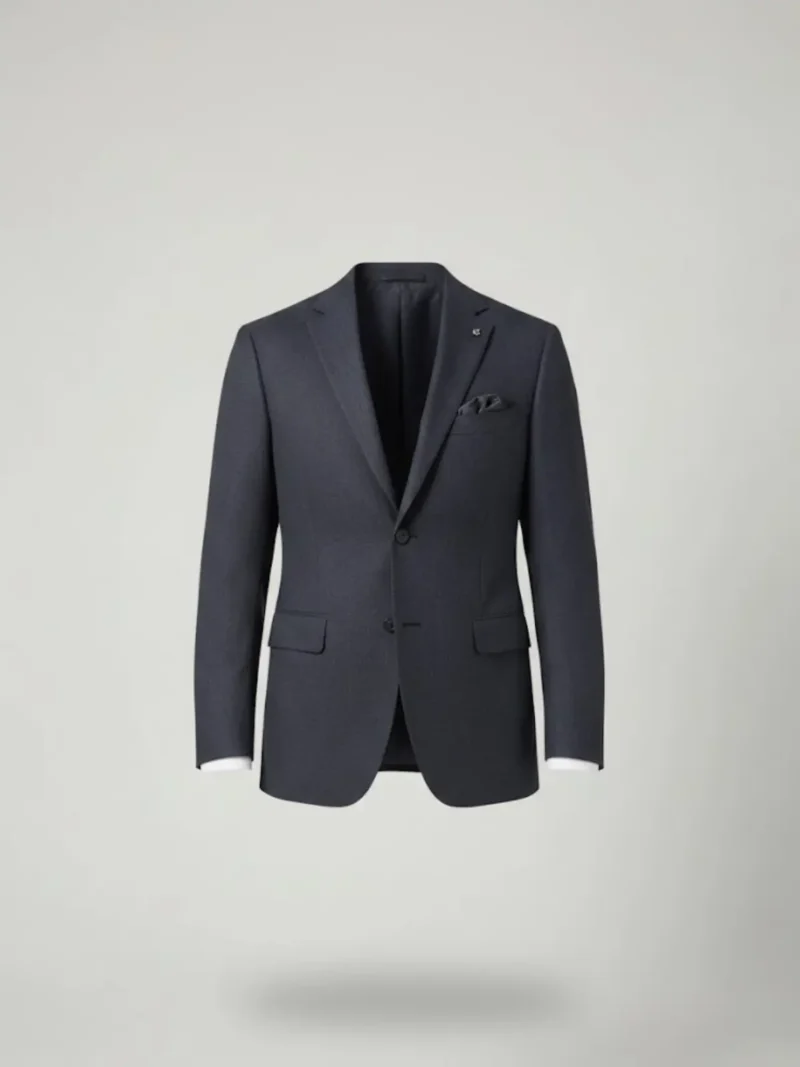 SuitsHeritage Men’s Check Dark Grey Regular Fits Blazer