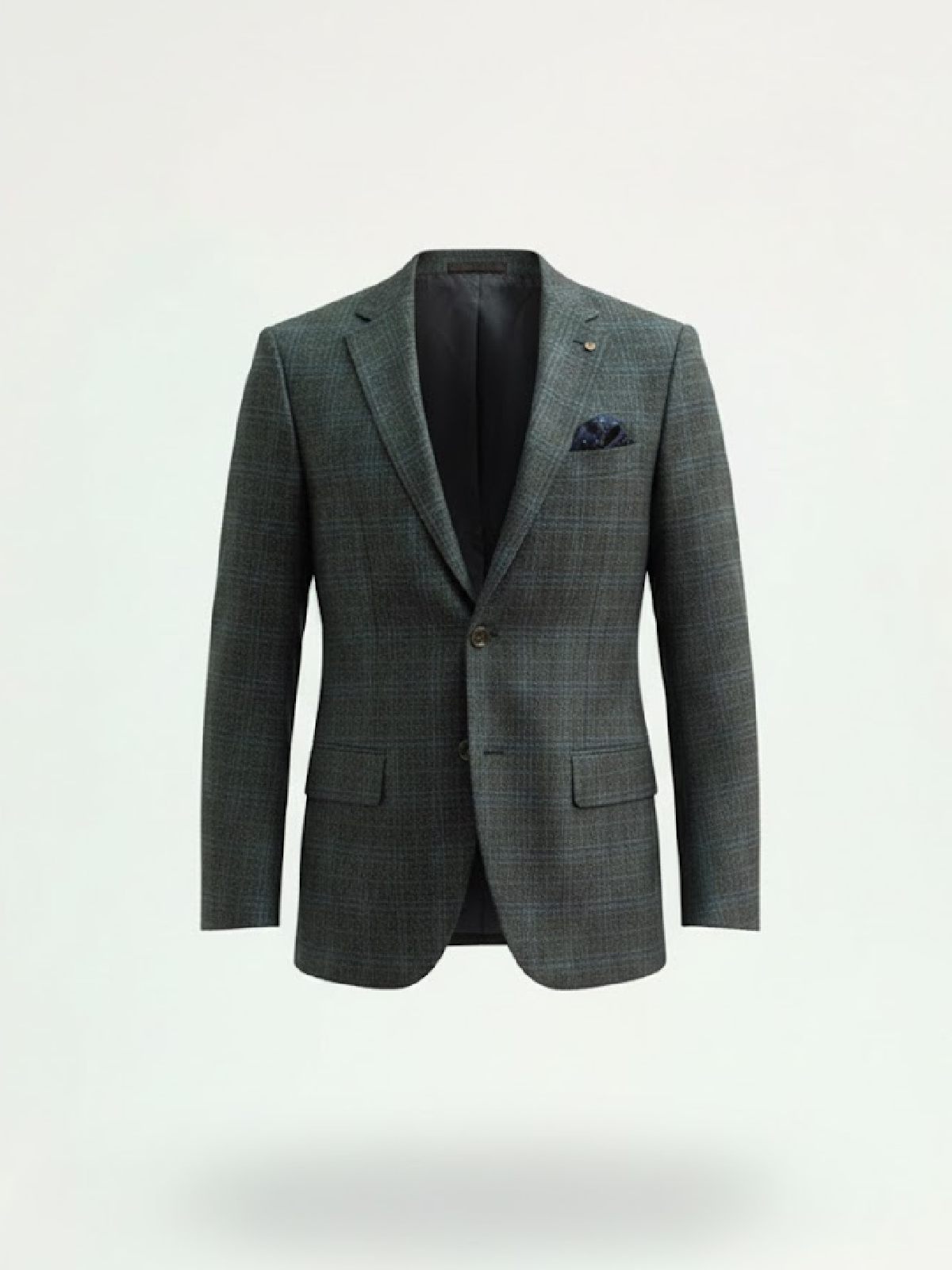 SuitsHeritage Men’s Plaid Grey Relaxed Fit Blazer Main SuitsHeritage Men’s Plaid Grey Relaxed Fit Blazer Main