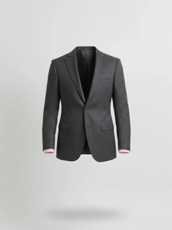 SuitsHeritage Men’s Plaid Grey Slim Fit Blazer Main