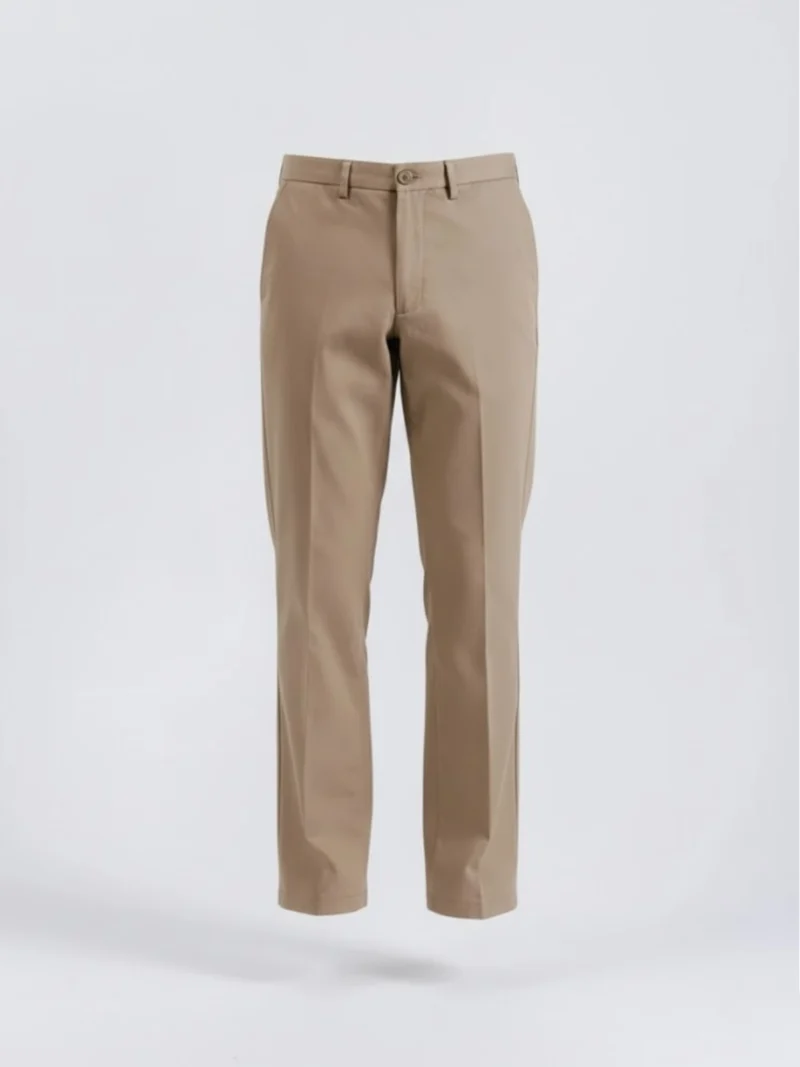 SuitsHeritage Men’s Solid Beige Regular Fit Pant mains
