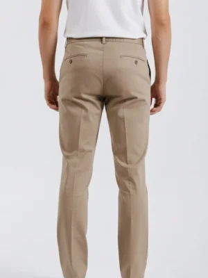 Shop The SuitsHeritage Men’s Solid Beige Regular Fit Pant3