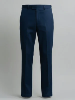 SuitsHeritage Men’s Solid Blue Regular Fit Pant Main