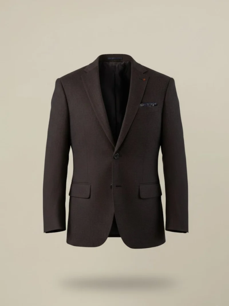 SuitsHeritage Men’s Solid Brown Slim Fit Blazer Main