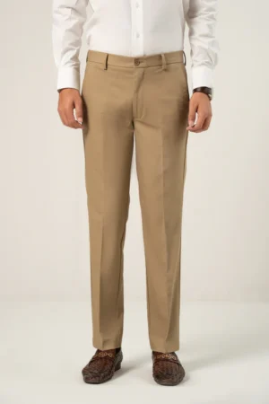 SuitsHeritage Men’s Solid Camel Regular Fit Pant5
