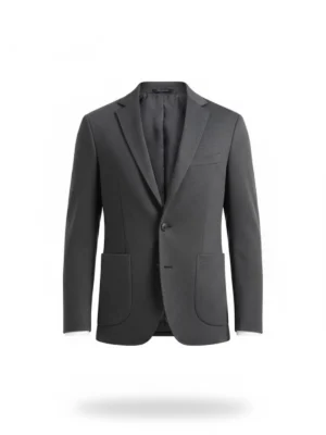 SuitsHeritage Men’s Solid Charcoal Regular Fit Blazer main
