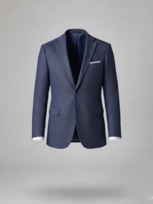 SuitsHeritage Men’s Solid Dark Blue Slim Fit Blazer