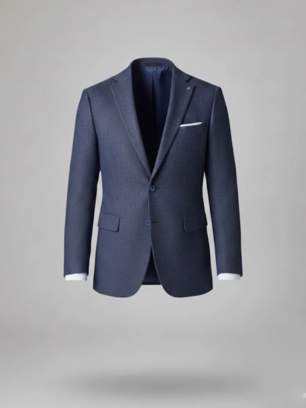 SuitsHeritage Men’s Solid Dark Blue Slim Fit Blazer