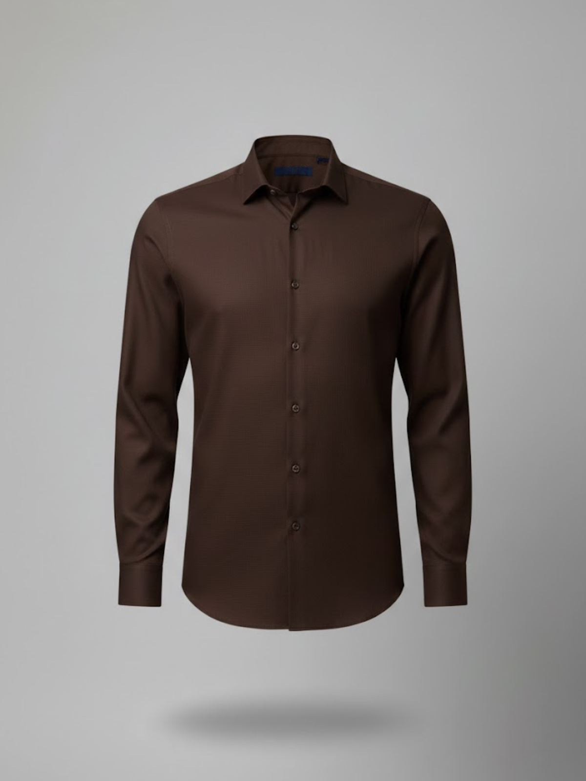 SuitsHeritage Men’s Solid Dark Brown Formal Shirt main SuitsHeritage Men’s Solid Dark Brown Formal Shirt main