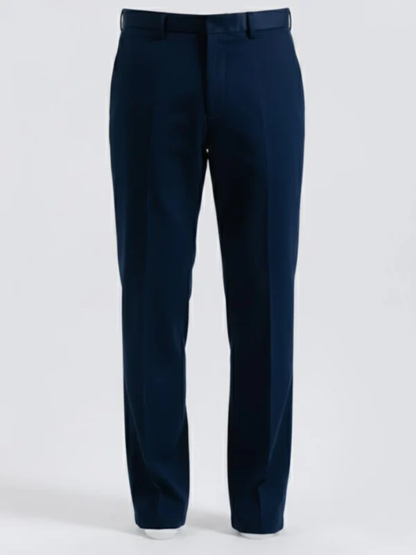 SuitsHeritage Men’s Solid Dark Navy Relaxed Fit Pant Main
