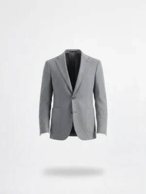 SuitsHeritage Men’s Solid Grey Regular Fit Blazer Main
