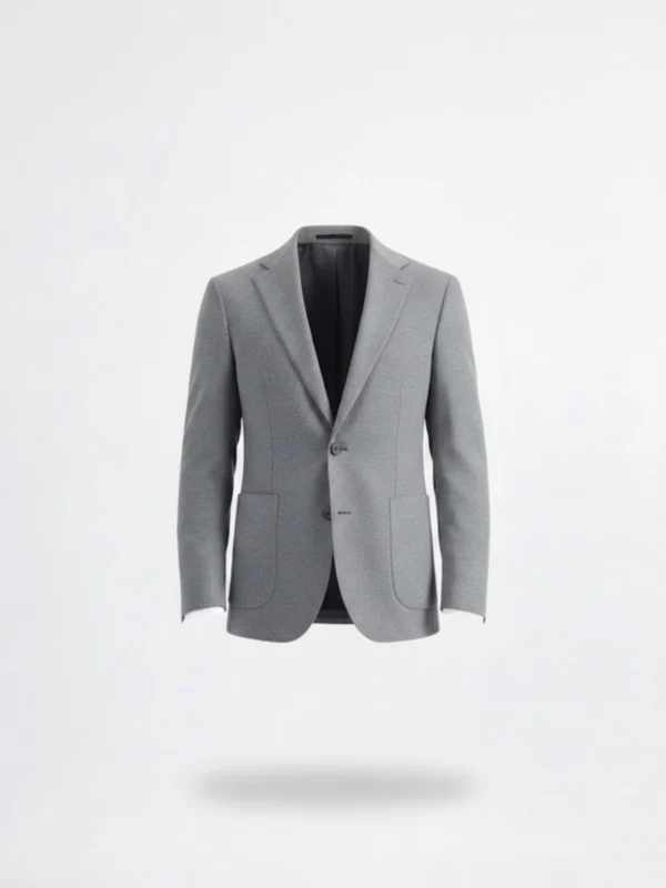 SuitsHeritage Men’s Solid Grey Regular Fit Blazer Main