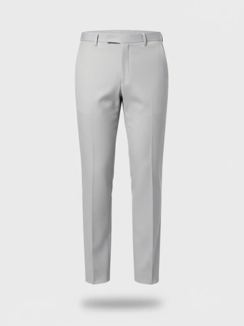 SuitsHeritage Men’s Solid Grey Regular Fit Pant Main