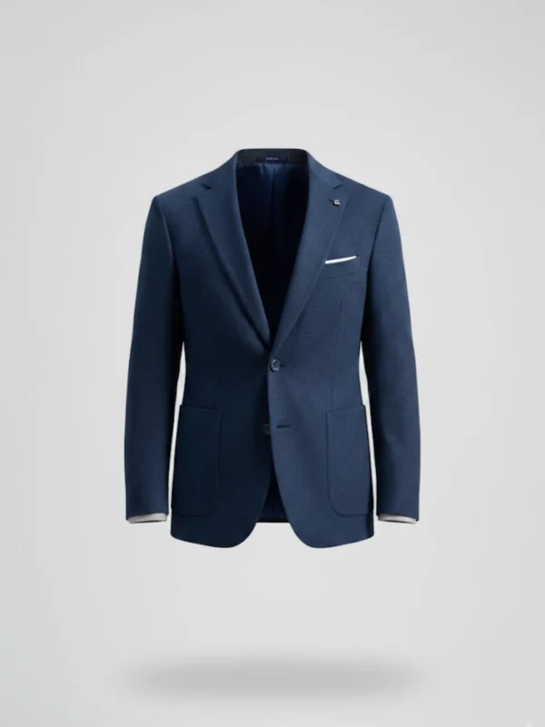 SuitsHeritage Men’s Solid Light Blue Linen Blazer Main