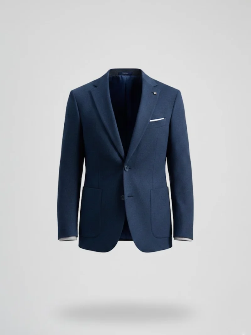 SuitsHeritage Men’s Solid Light Blue Linen Blazer Main