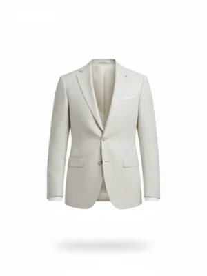 SuitsHeritage Men’s Solid Light Grey Linen Blazer main