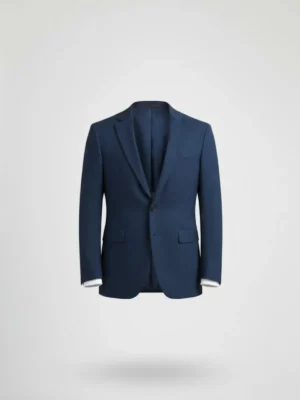 SuitsHeritage Men’s Solid Navy Blue Regular Fit Blazer Main