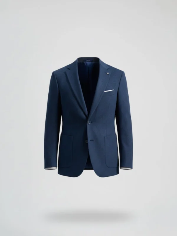 SuitsHeritage Men’s Solid Navy Linen Blazer