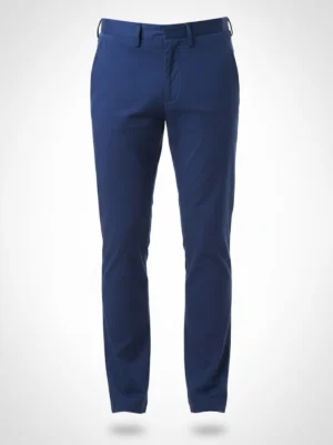 SuitsHeritage Men’s Solid Navy Slim Fit Chino Pant Main