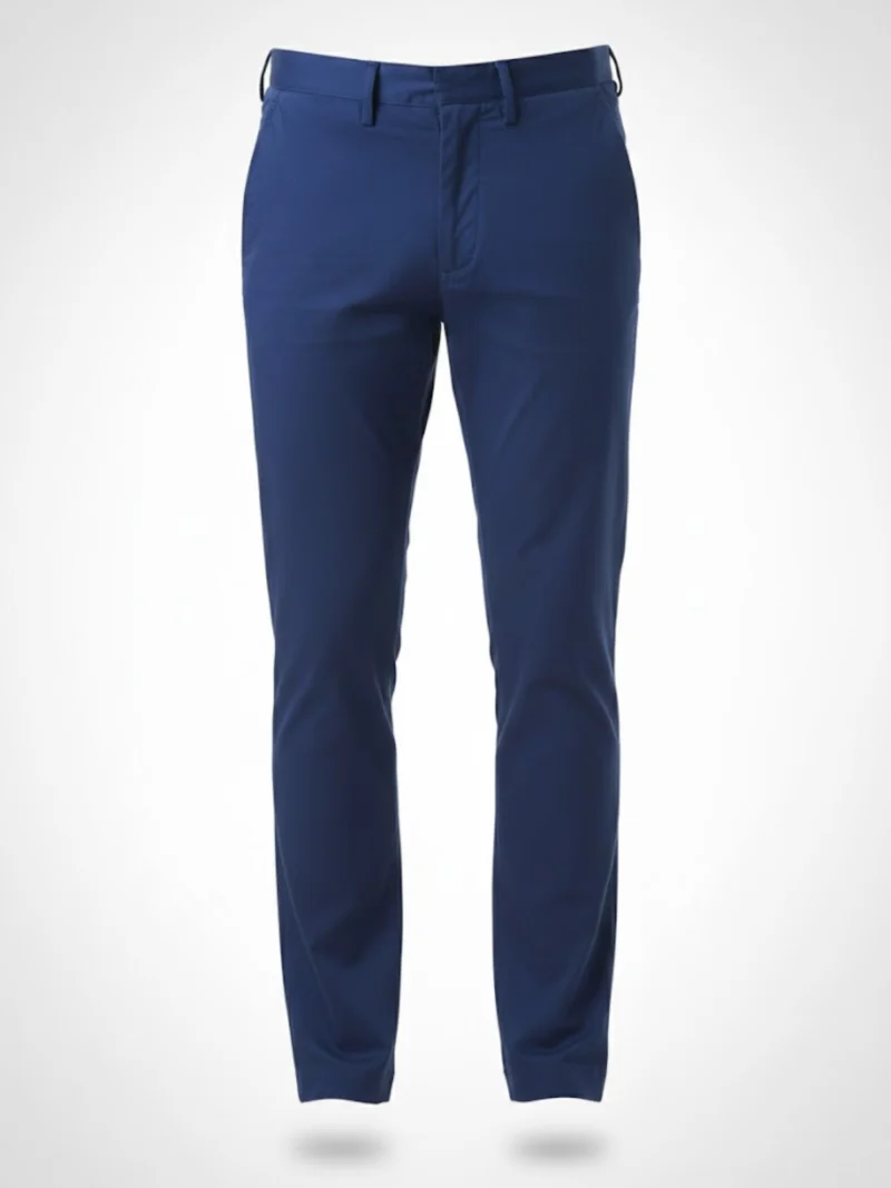 SuitsHeritage Men’s Solid Navy Slim Fit Chino Pant Main