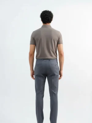 SuitsHeritage Men’s Solid Navy Slim Fit Pant3