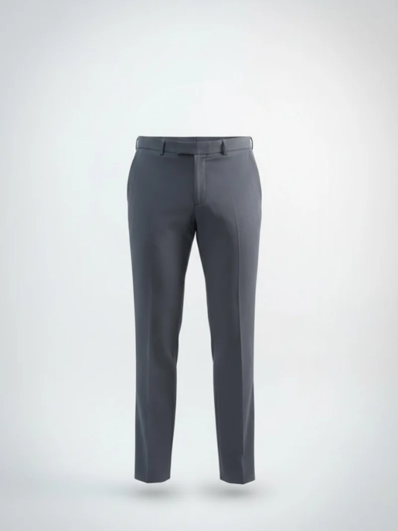 SuitsHeritage Men’s Solid Navy Slim Fit Pants