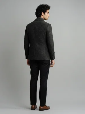 Shop The SuitsHeritage Men’s Textured Black Slim Fit Blazer